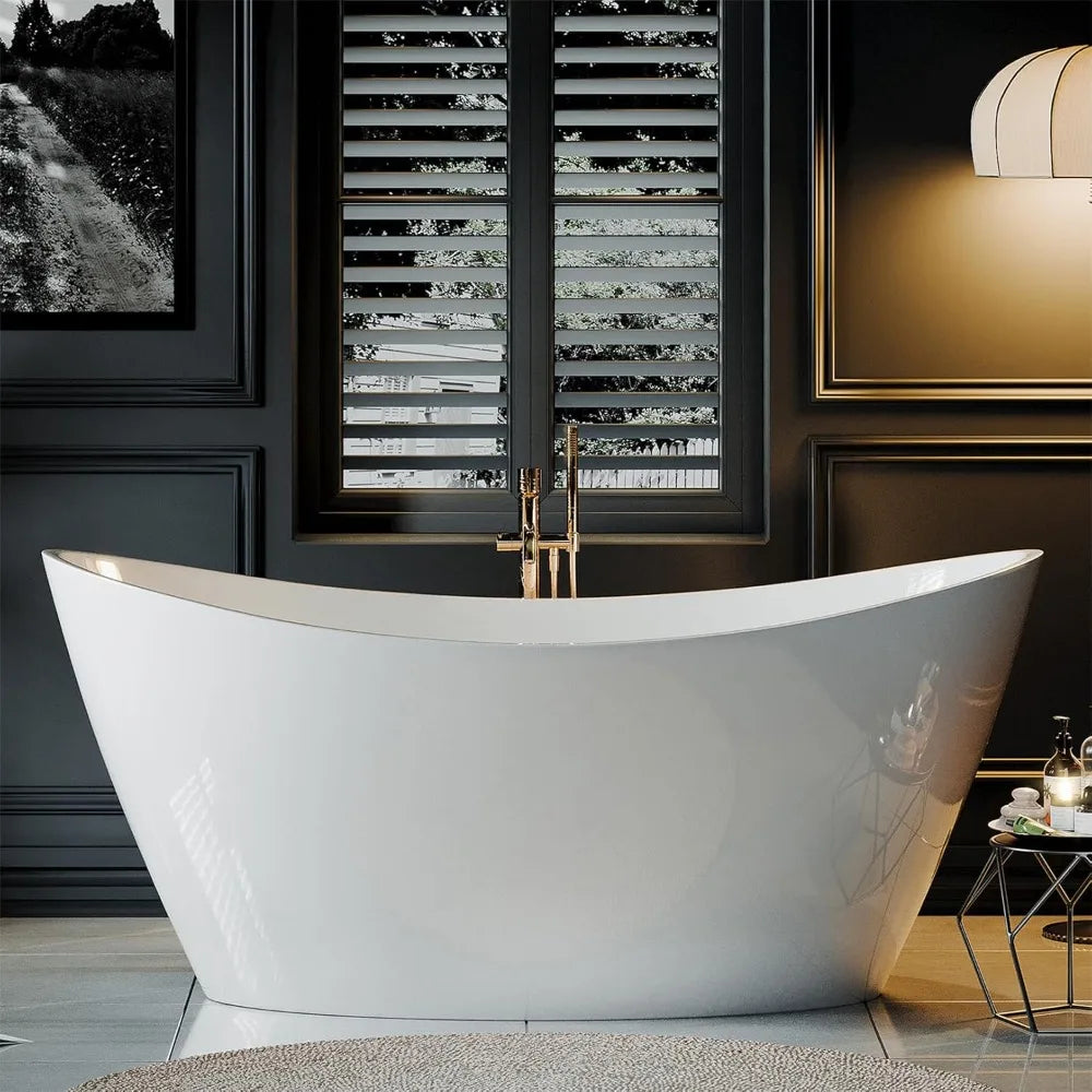 SPA Tub Modern Stand Alone Bathtub.