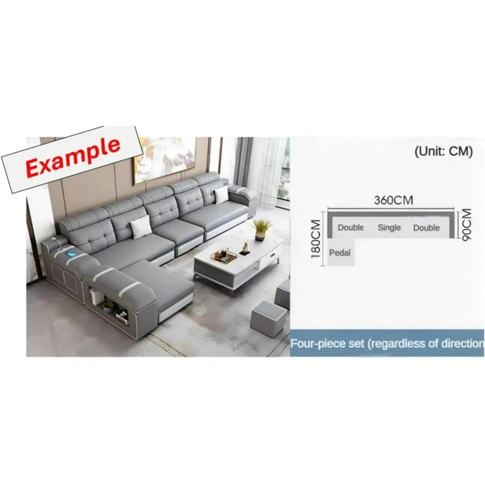 Multifunctional Corner Sofa Combination for The Living Room or Home Office