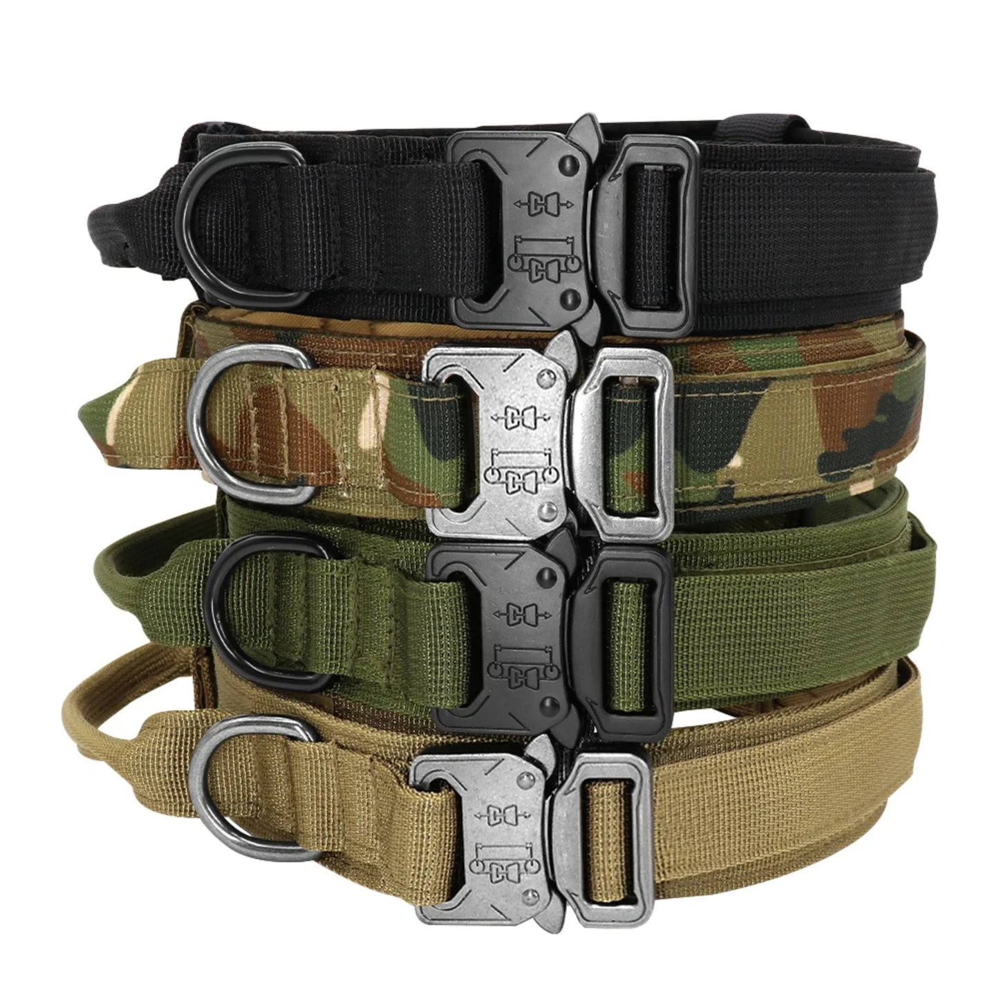 Strong Dog Military Tactical Collar Pet Bungee Leash Durable Nylon Pet Training Collars With Handle Large Dogs