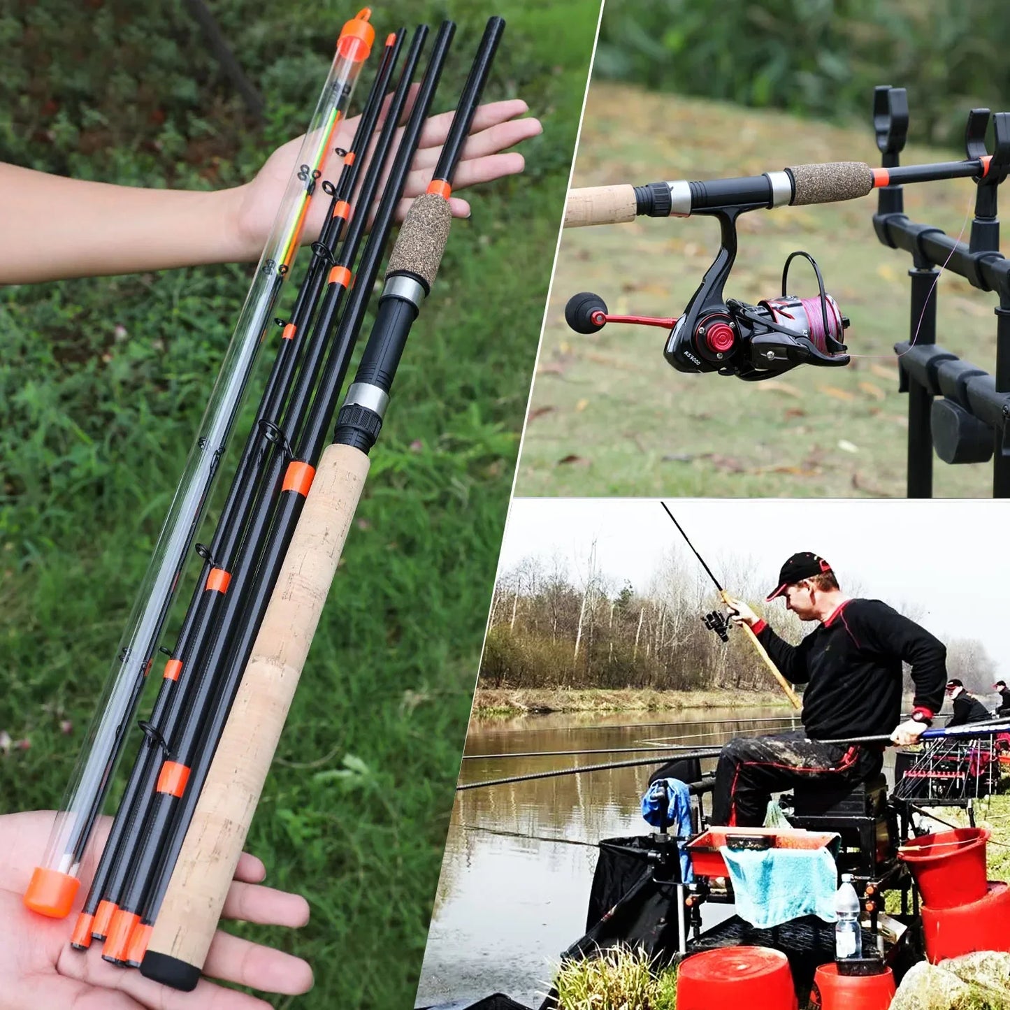 Carbon Fiber Travel Rod Fishing Tackle