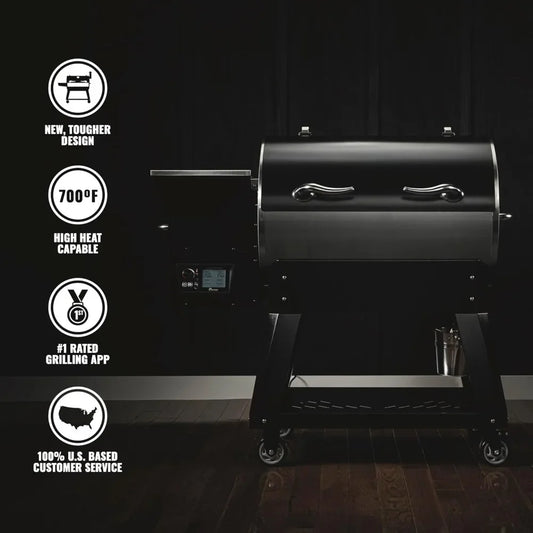 Electric Pellet Smoker Grill Combo, Wi-Fi-Enabled