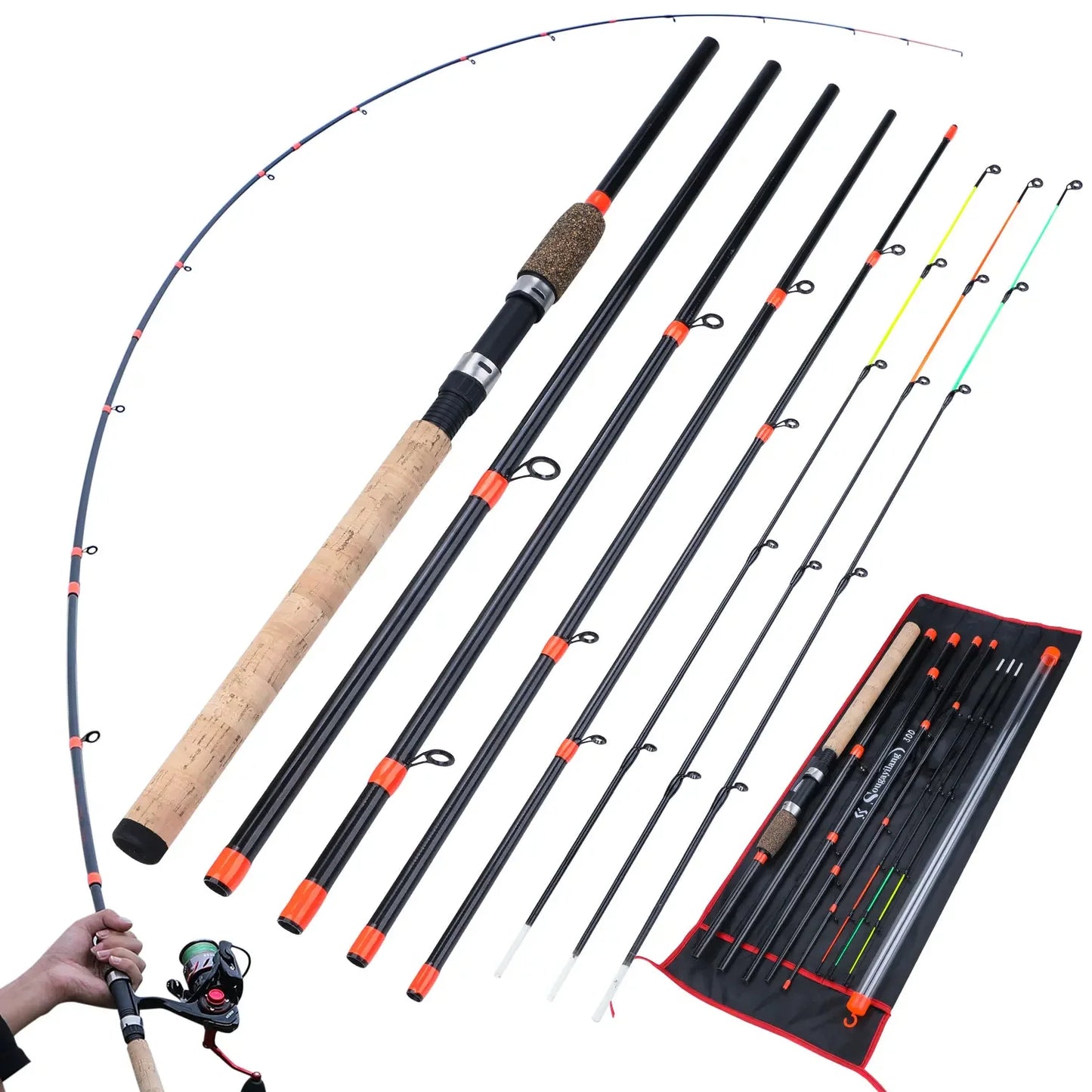 Carbon Fiber Travel Rod Fishing Tackle