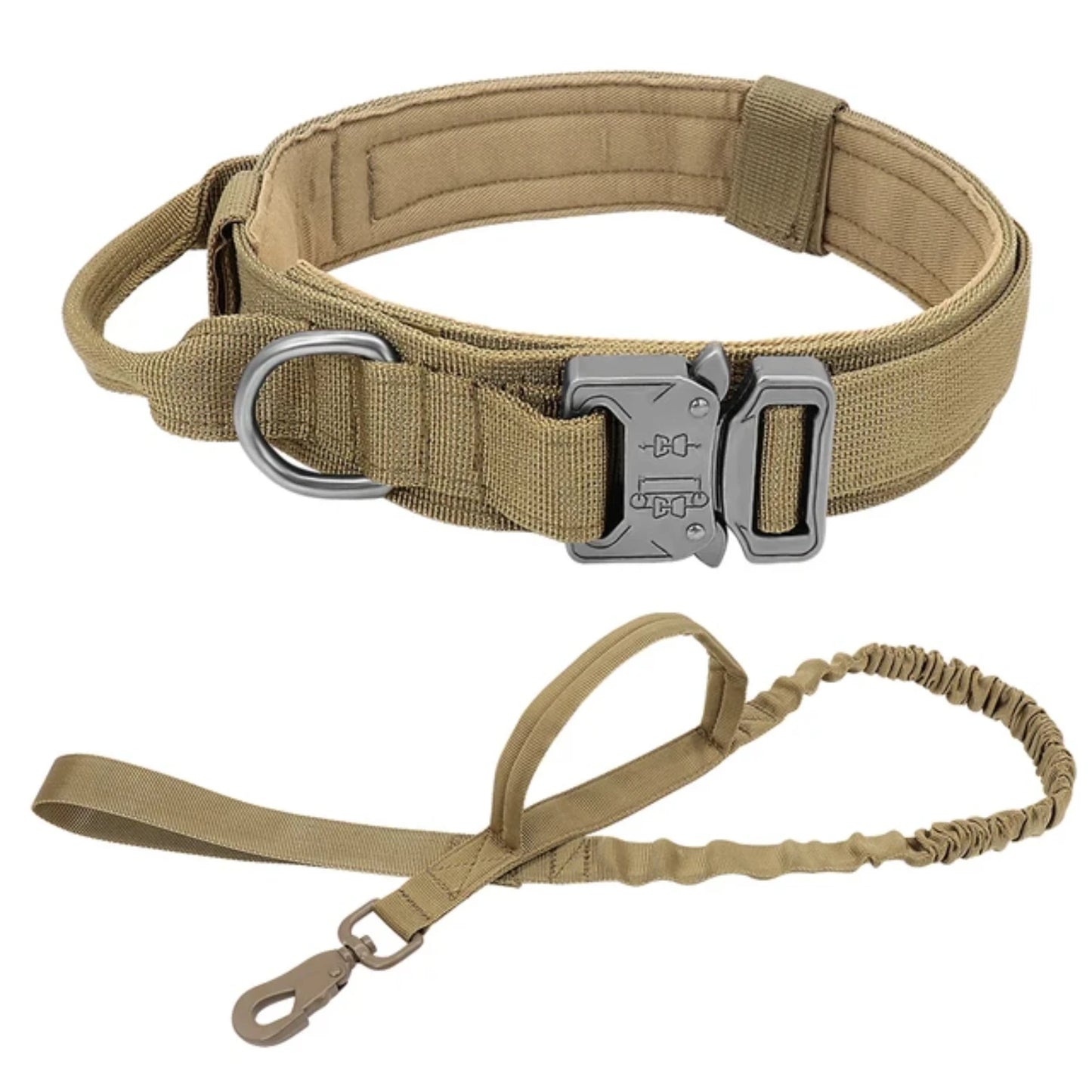 Strong Dog Military Tactical Collar Pet Bungee Leash Durable Nylon Pet Training Collars With Handle Large Dogs