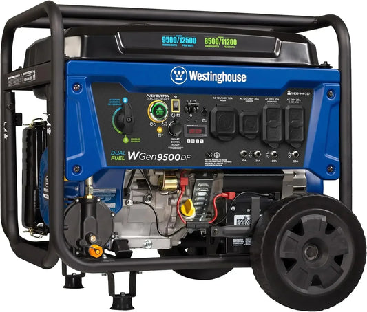 12500 Watt Dual Fuel Home Backup Portable Generator