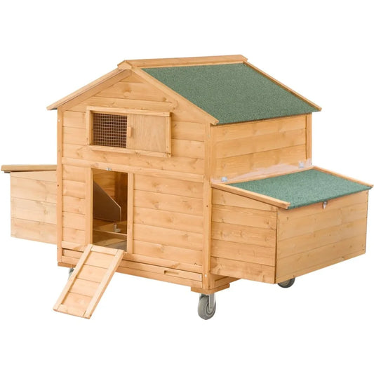 Waterproof Outdoor Hen House for 6-8 Chickens