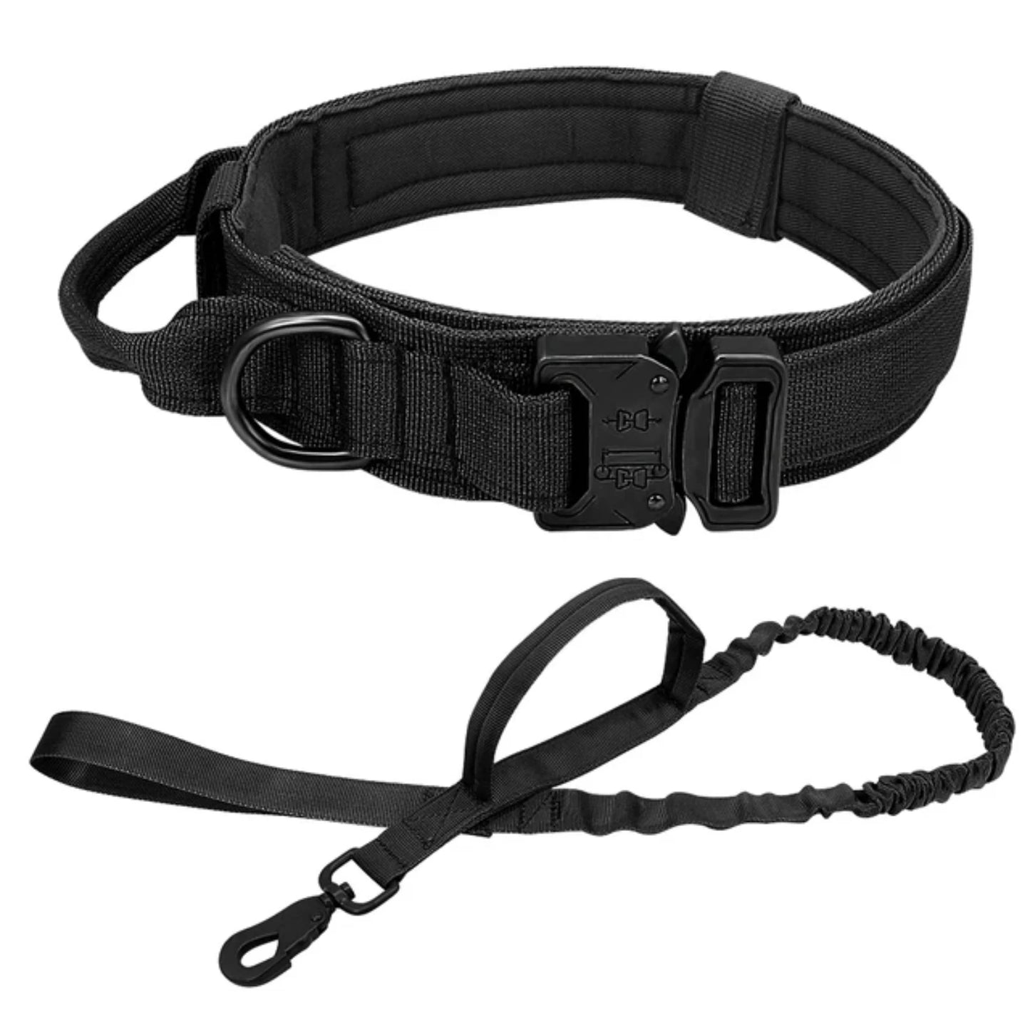 Strong Dog Military Tactical Collar Pet Bungee Leash Durable Nylon Pet Training Collars With Handle Large Dogs