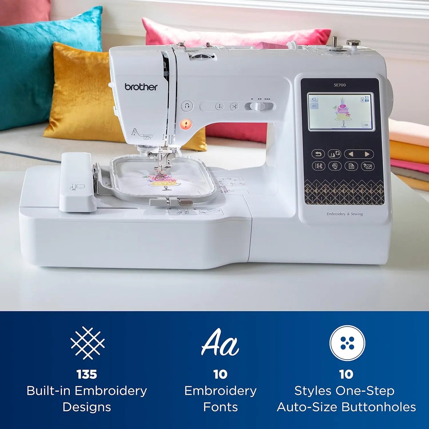 Sewing and Embroidery Machine Wireless LAN Connected