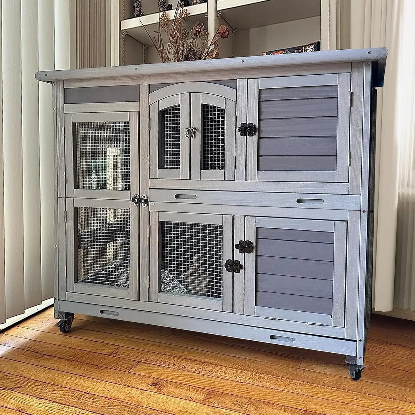 Indoor Outdoor Bunny House on Wheels