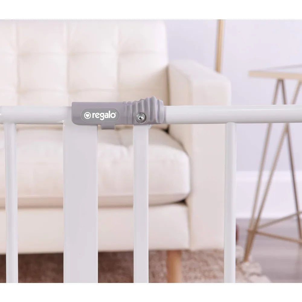 Easy Open 47-Inch Super Wide Walk Thru Baby Gate