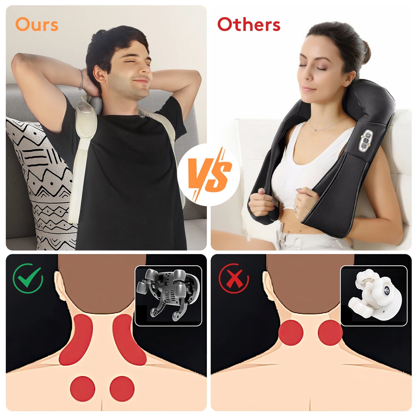 Wireless Neck Shoulder and Back Massager