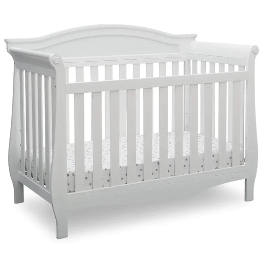 4-in-1 Convertible Baby Crib, Bianca White