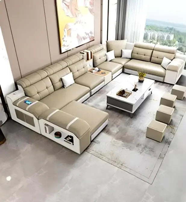 Multifunctional Corner Sofa Combination for The Living Room or Home Office