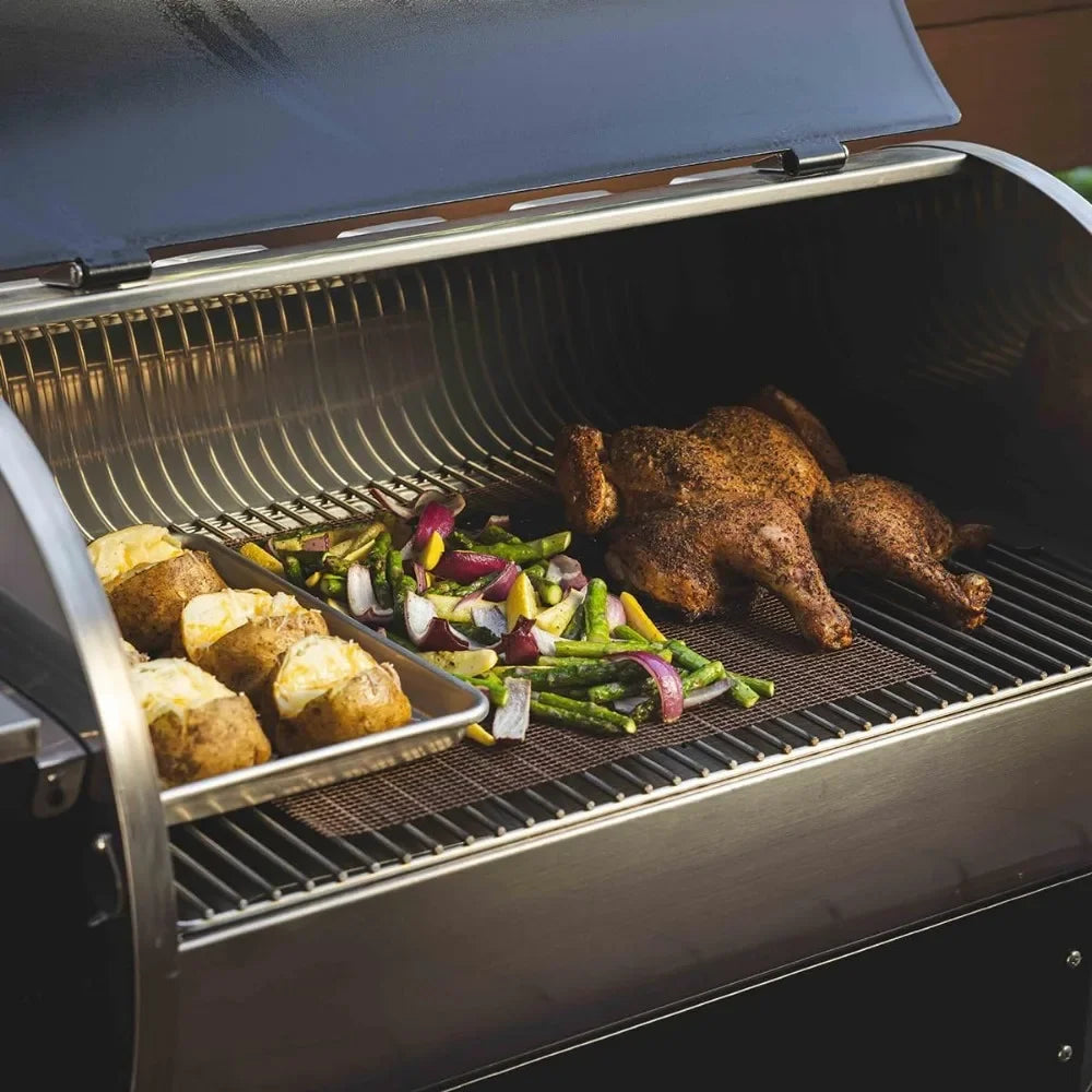 Electric Pellet Smoker Grill Combo, Wi-Fi-Enabled