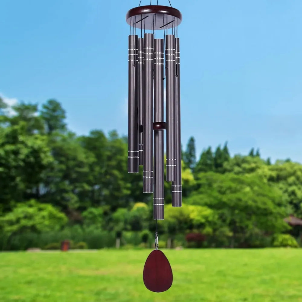 Large Wind Chimes Outside Deep Tone 42"