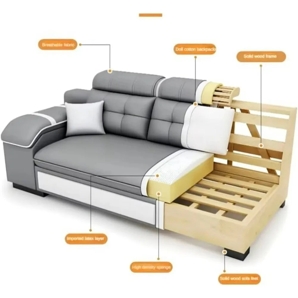 Multifunctional Corner Sofa Combination for The Living Room or Home Office