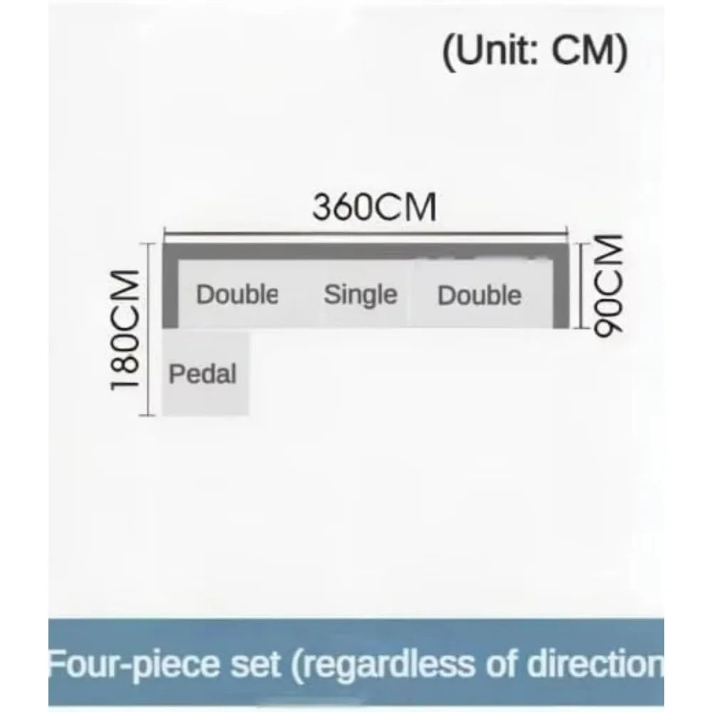 Multifunctional Corner Sofa Combination for The Living Room or Home Office