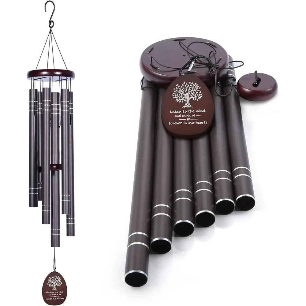 Large Wind Chimes Outside Deep Tone 42"