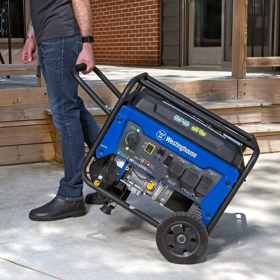 6500 Watt Dual Fuel Home Backup Portable Generator