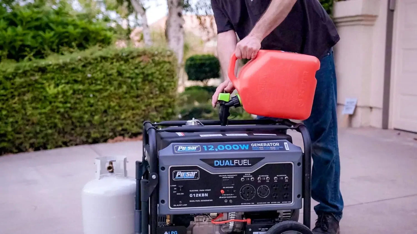 Heavy Duty Dual Fuel Portable Generator 12000 Watt