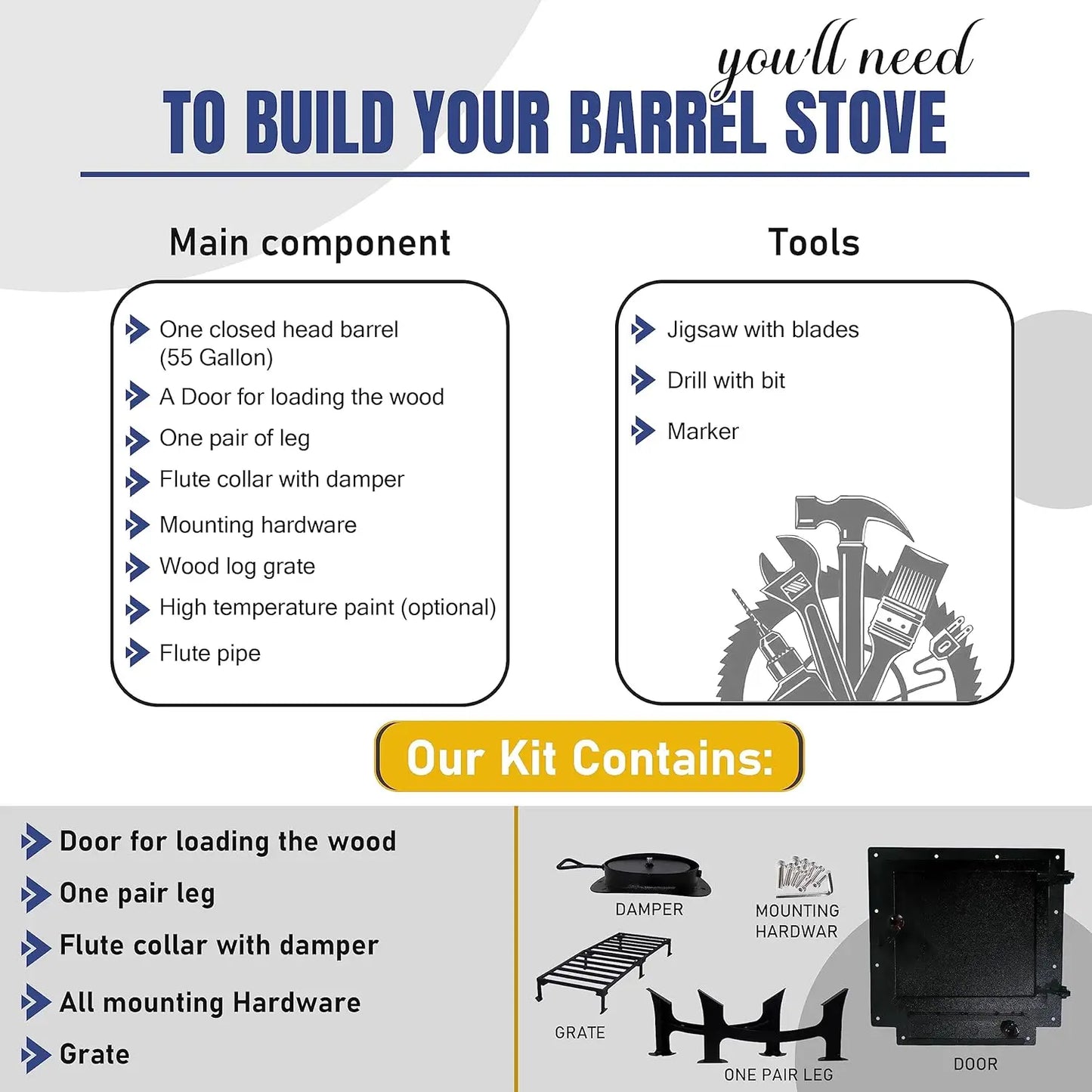 Stove Kit  For x Fire Wood Camp Stove