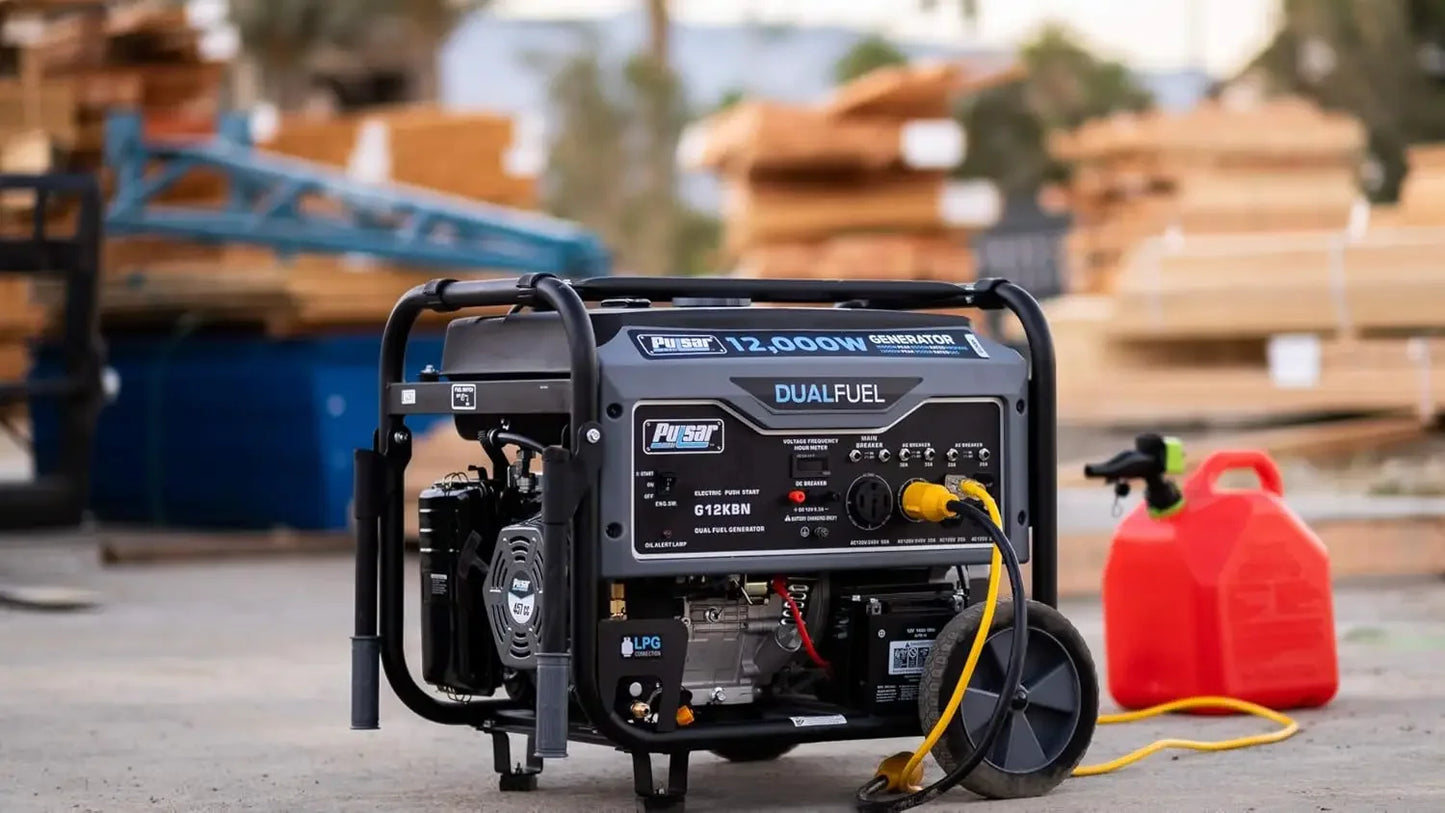 Heavy Duty Dual Fuel Portable Generator 12000 Watt