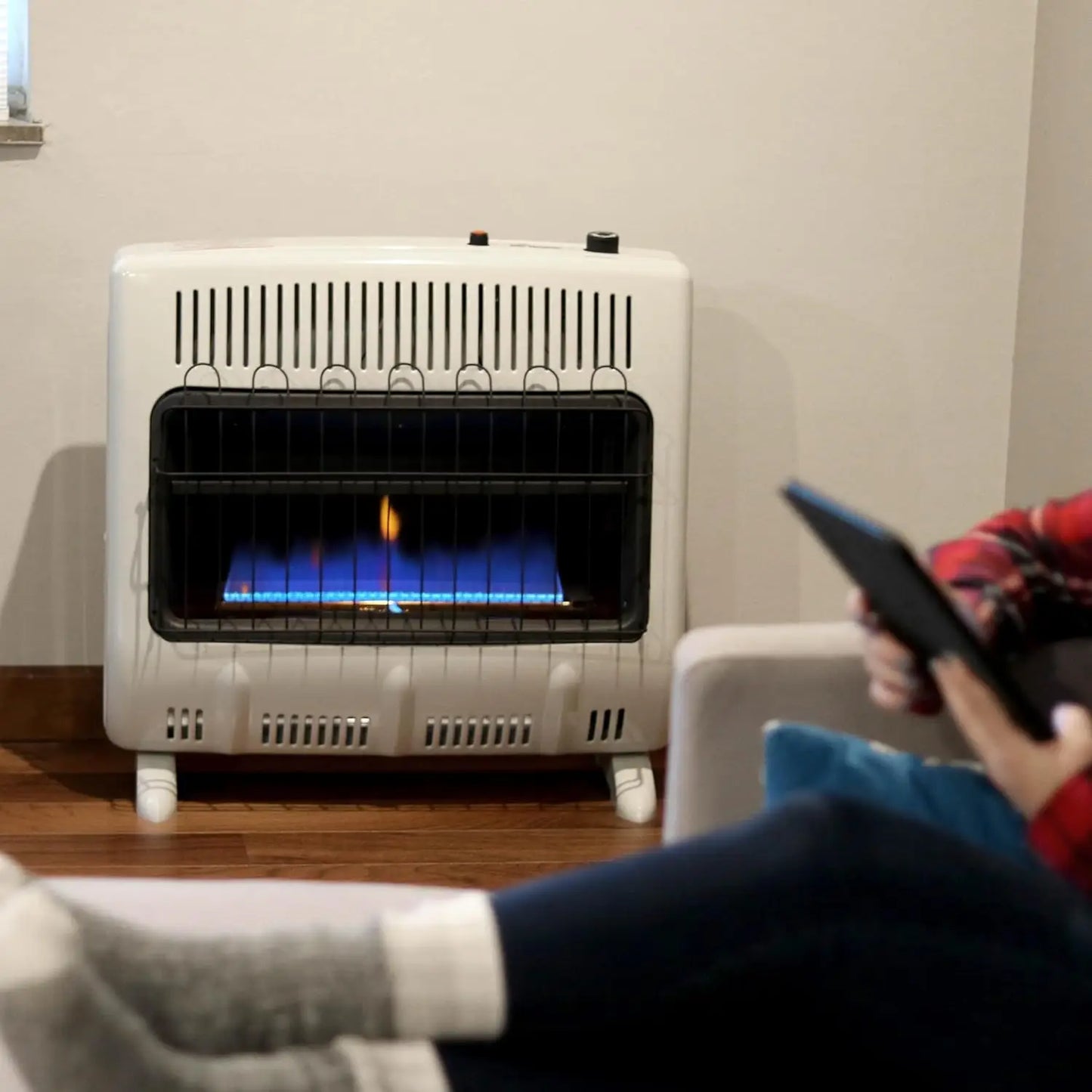 30,000 BTU Blue Flame Vent Free Propane Heater